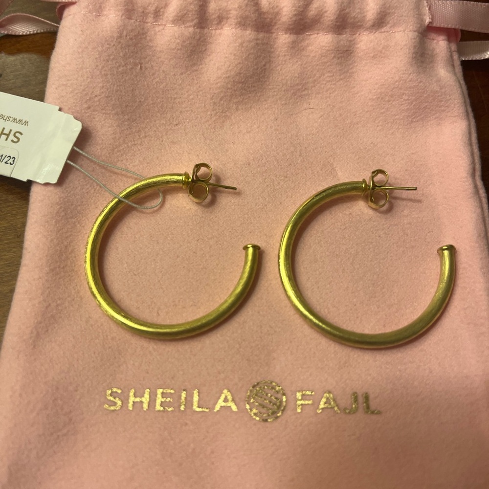 Sheila Fajl Gold Hoop Earrings